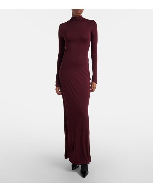 Alaïa Purple Jersey Gown