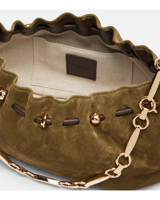 Zimmermann Brown Halcyon Suede Shoulder Bag