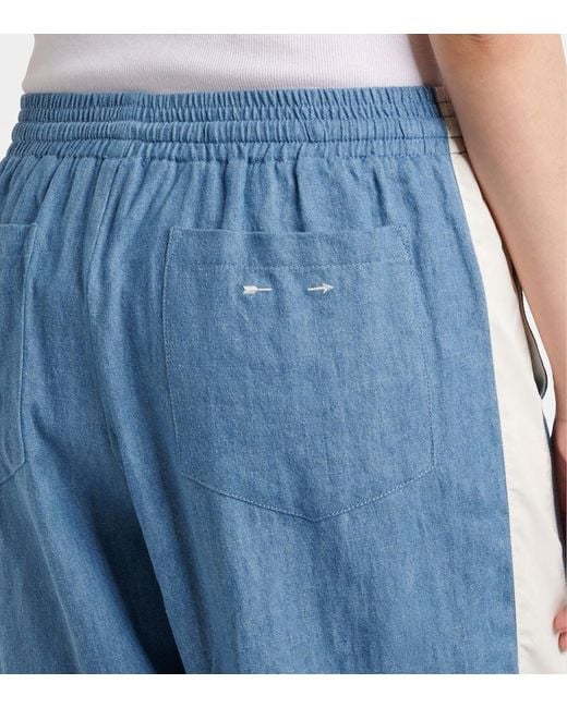 The Upside Blue Oracle Luther Hemp And Cotton Track Pants