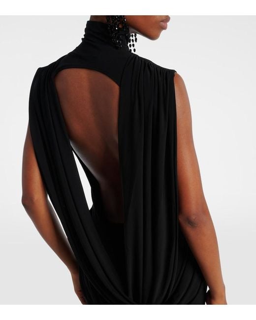 Nina Ricci Black Jersey Maxi Dress