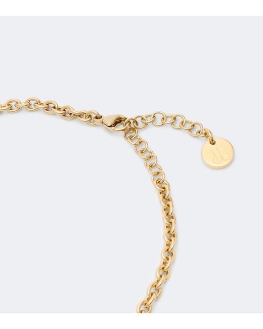 LaDoubleJ White Mini Shen 24Kt-Plated Necklace