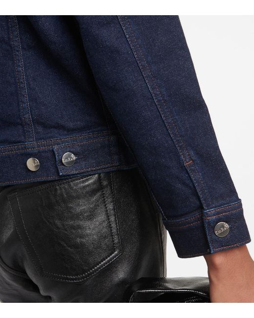 X EmRata - Giacca di jeans Jerrie di AG Jeans in Blue