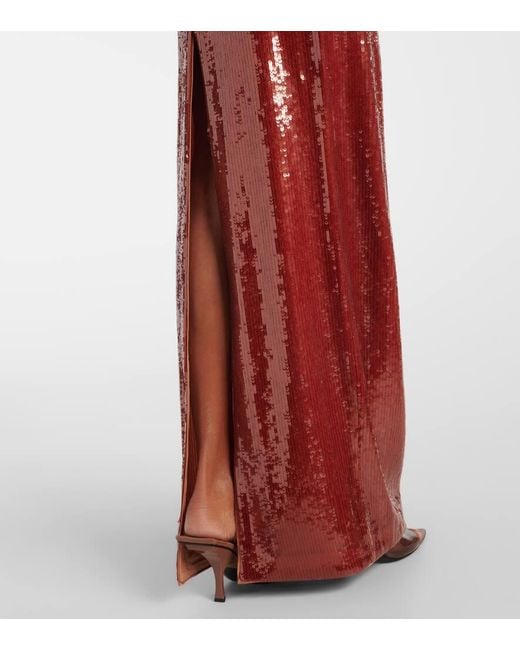 Robe Longue A Sequins Roland Mouret en coloris Red