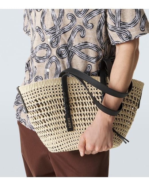 Loewe Metallic Paula's Ibiza Medium Basket Bag for men