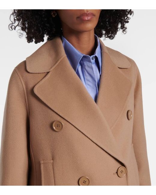 Max Mara Natural Custodi Wool Coat