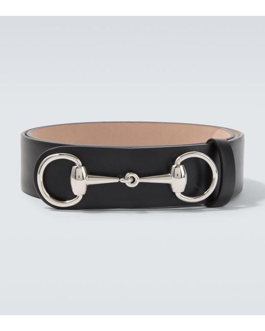 Gucci Horsebit 1955 Leather Belt in Black for Men | Lyst