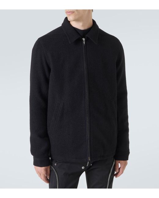 Rick Owens Black Brad Virgin Wool Jacket for men