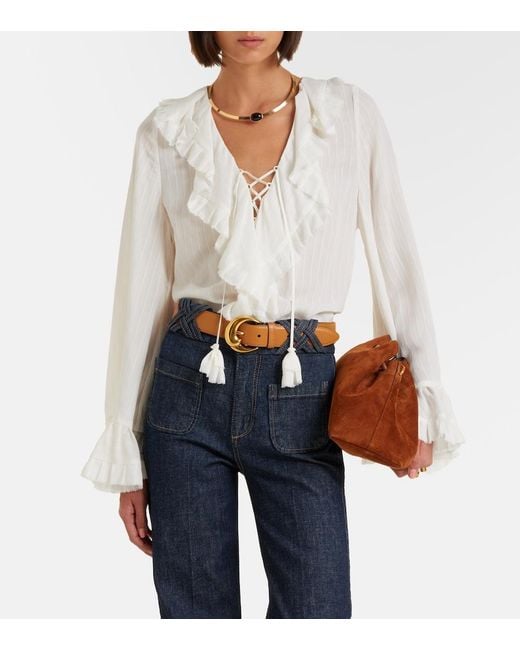 Dorothee Schumacher White Striped Blouse