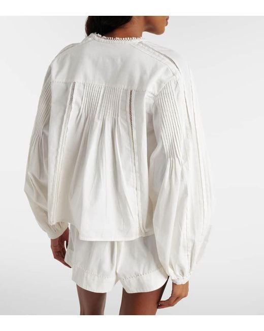 Blusa Cubraly di Isabel Marant in White