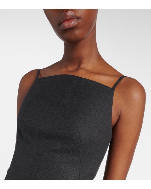 Givenchy Black Wool Midi Dress