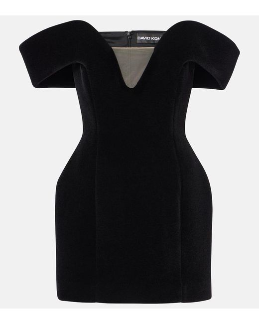 Abito Corto di David Koma in Black