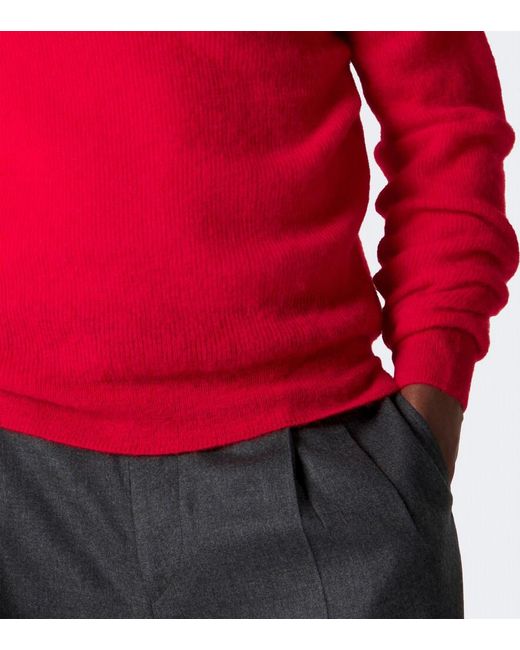 Pullover di Auralee in Red da Uomo