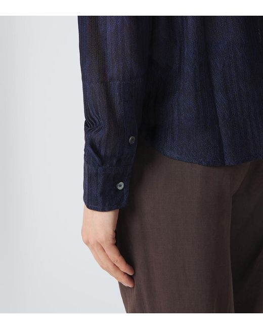 Missoni Blue Zigzag Shirt for men