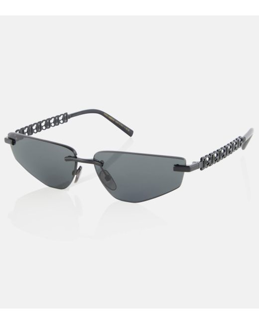 Dolce & Gabbana Gray Dg Essentials Rectangular Sunglasses