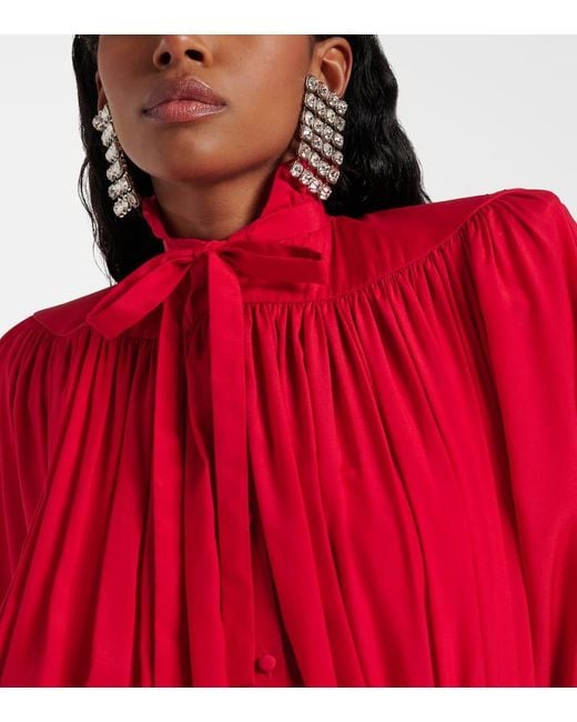 Balenciaga Metallic 10Pm Embellished Drop Earrings