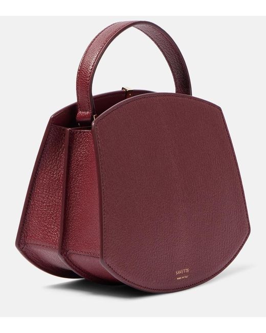 SAVETTE Red Tote Florence 20 Aus Leder