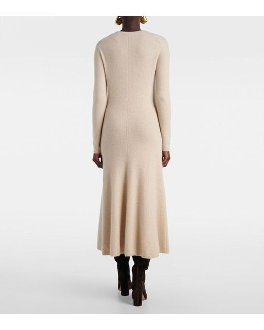 Joseph Natural Cashmere-Blend Sweater Dress