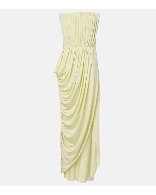 Stella McCartney Metallic Crepe Jersey Bustier Dress