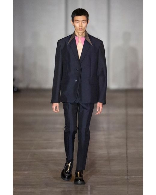 Prada Black Wool And Mohair Suit Jacket for men