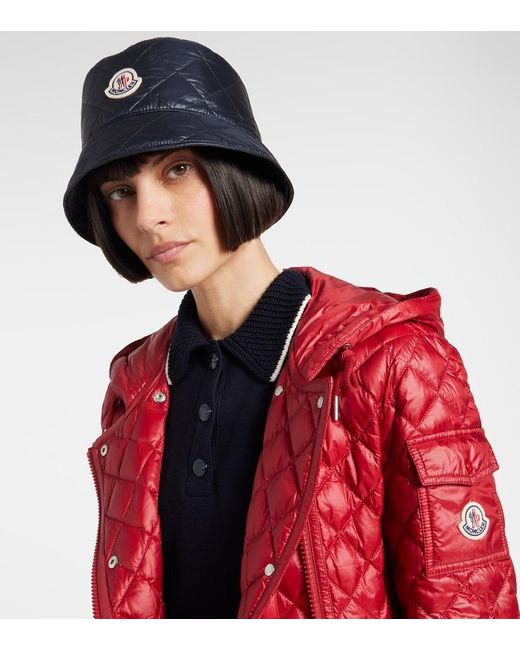Moncler Blue Gesteppter Hut