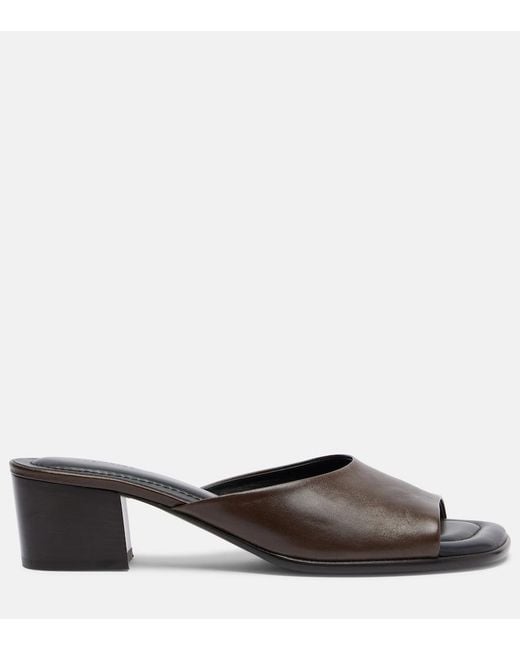 Lemaire Black 55 Leather Mules