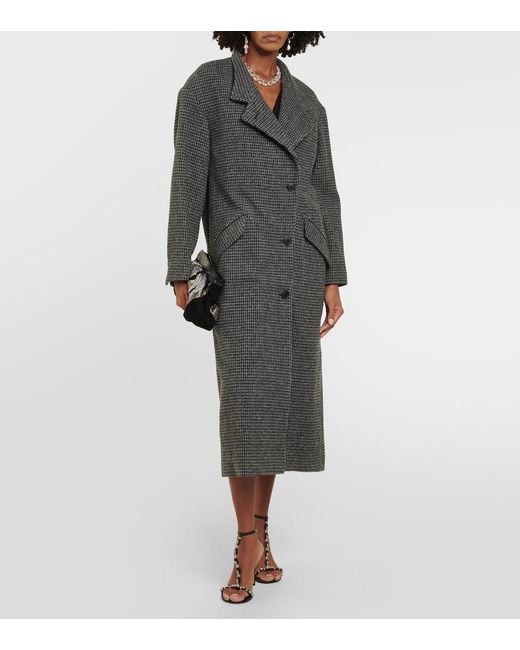 Isabel Marant Black Sabine Wool Coat