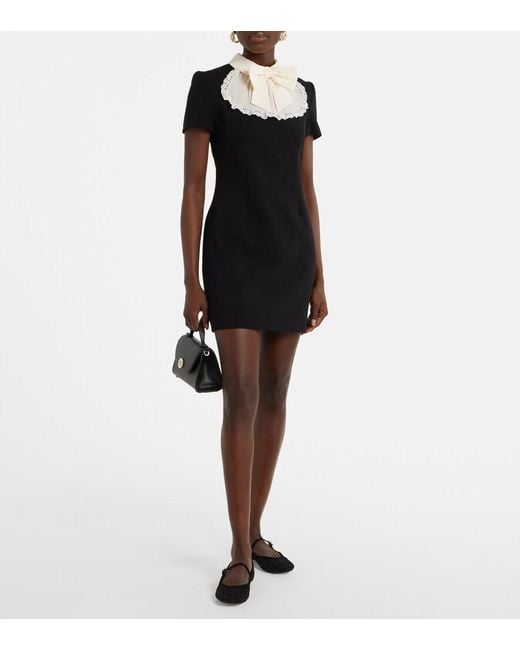 Gianvito Rossi Black Mj Leather-Trimmed Lace Ballet Flats