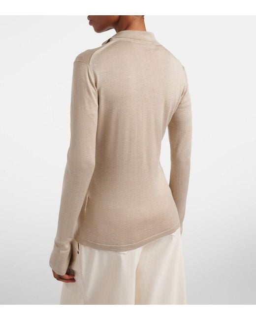Max Mara Natural Flash Silk And Cashmere Shirt