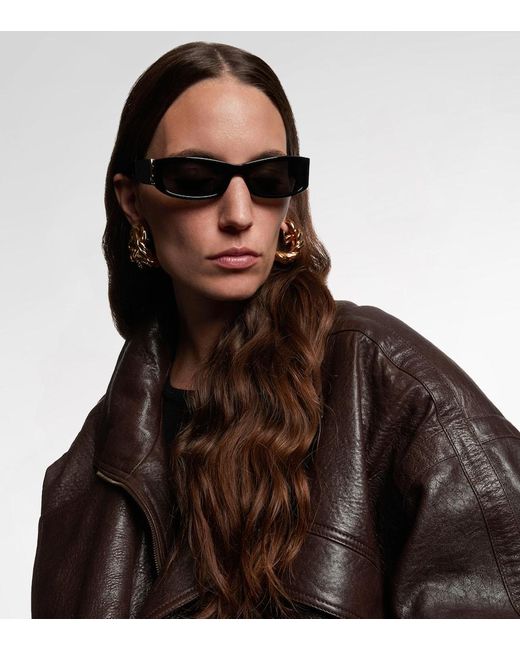 Saint Laurent Blue Eckige Sonnenbrille Sl M152