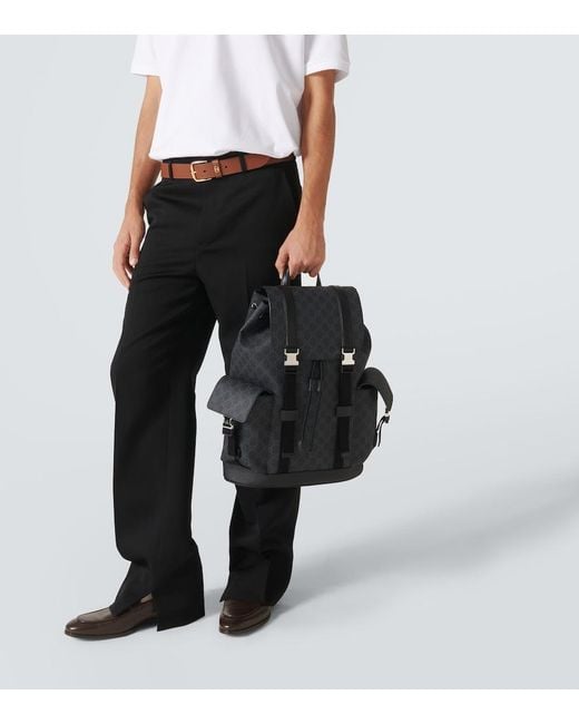 Zaino Gg Misura Grande di Gucci in Black da Uomo