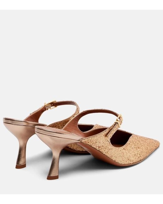 Zimmermann Brown Aura 65 Glitter Mules