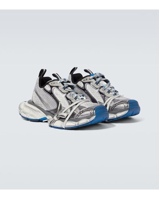 Balenciaga Sneakers 3XL aus Mesh in Metallic für Herren