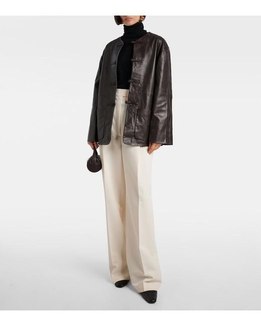 Rohe Black Marie Leather Jacket
