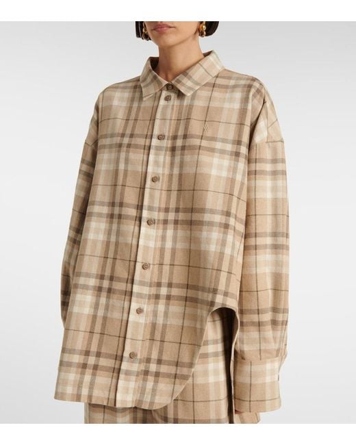 The Attico Natural Hemd Aus Einem Baumwollgemisch