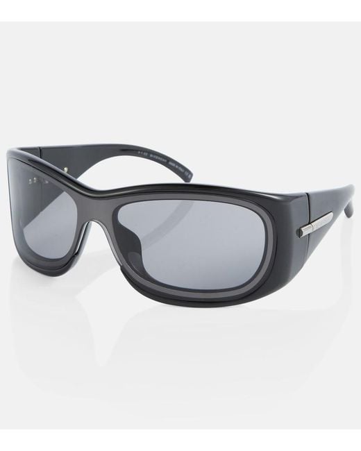 Givenchy Gray G180 Rectangular Sunglasses