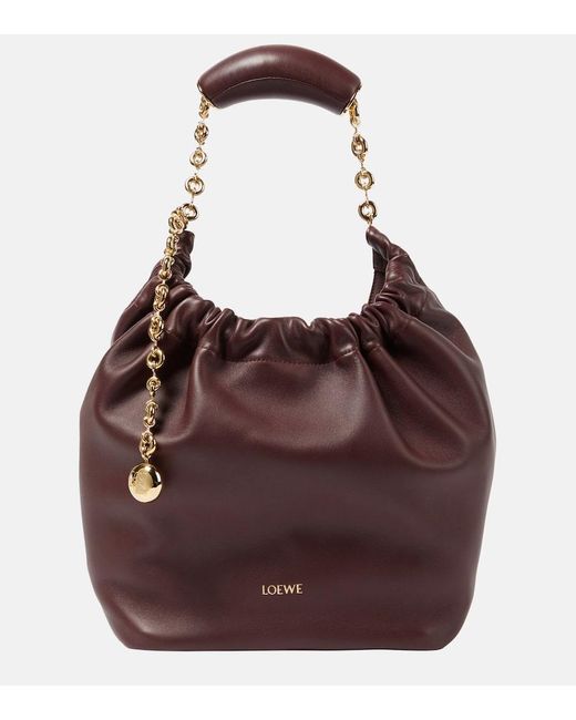 Loewe Brown Squeeze Small Leather Shoulder Bag