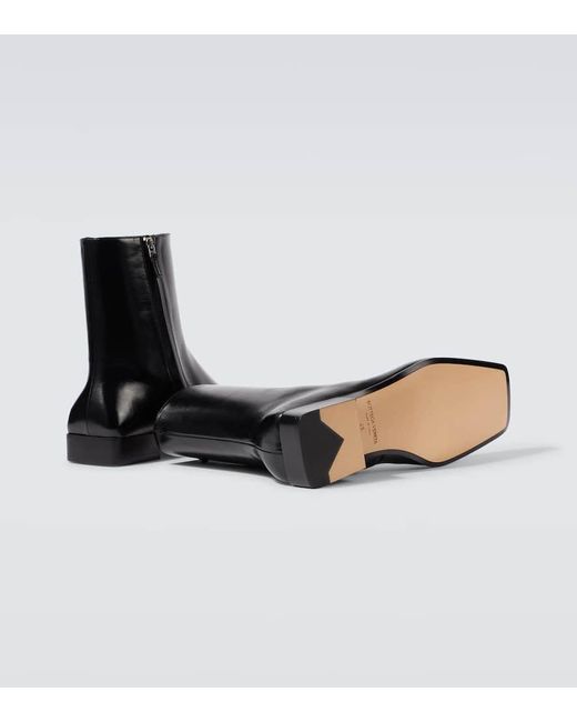 Bottines Jim En Cuir Bottega Veneta pour homme en coloris Black