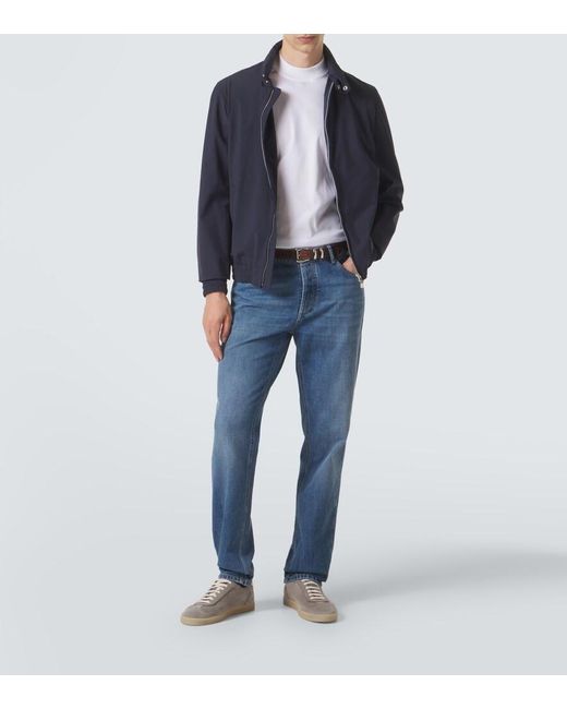 Brunello Cucinelli White Cotton Jersey T-Shirt for men