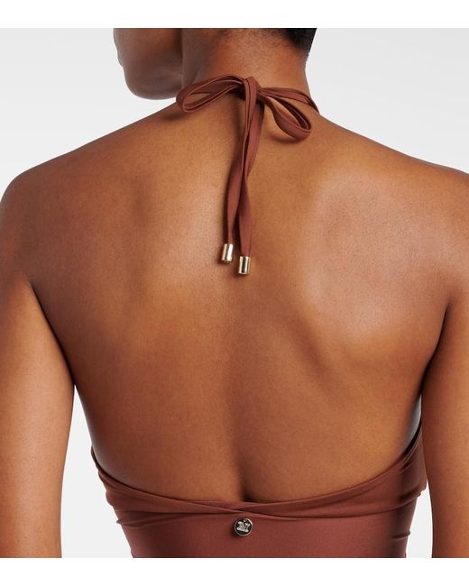 Banador Cleopatra Con Aberturas Max Mara de color Brown