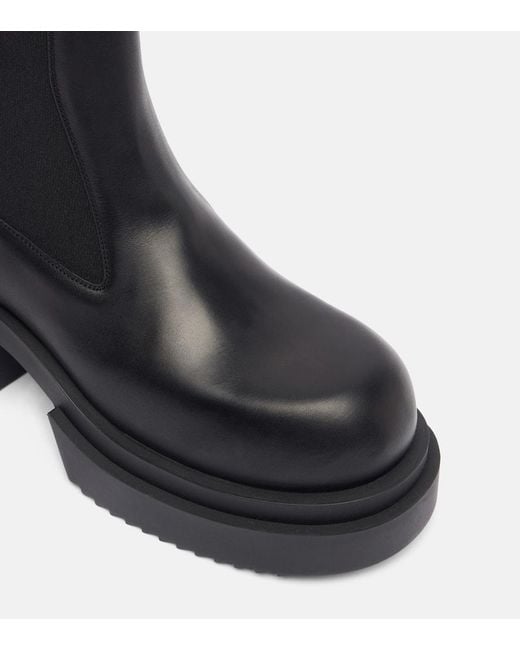 Botas Chelsea Beatle De Piel Rick Owens de color Black