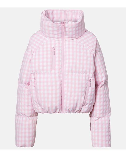 CORDOVA Pink Cortina Gingham Down Ski Jacket