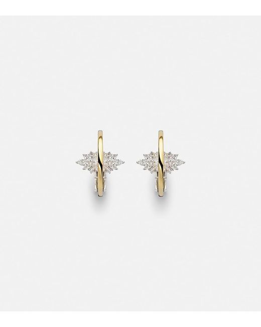 YEPREM Metallic Golden Strada 18Kt And Earrings With Diamonds