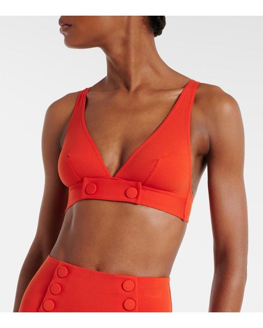 Eres Red Charme Bikini Top