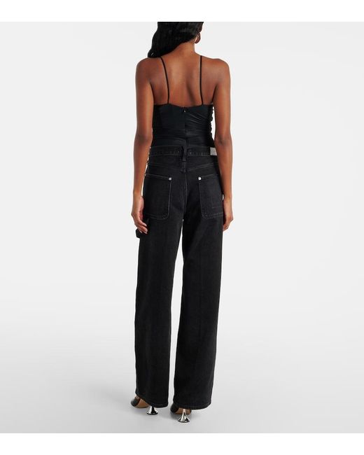 Christopher Esber Black Molded Venus Bodysuit