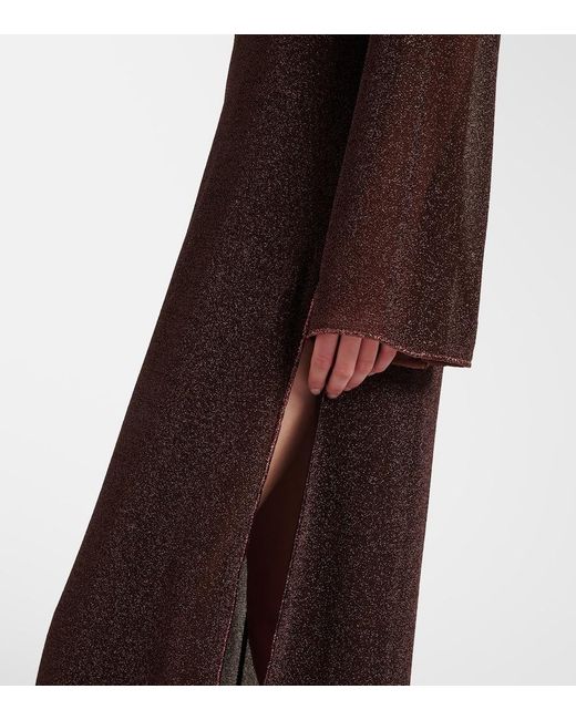 Oseree Purple Lumiere Ring-Detail Kaftan