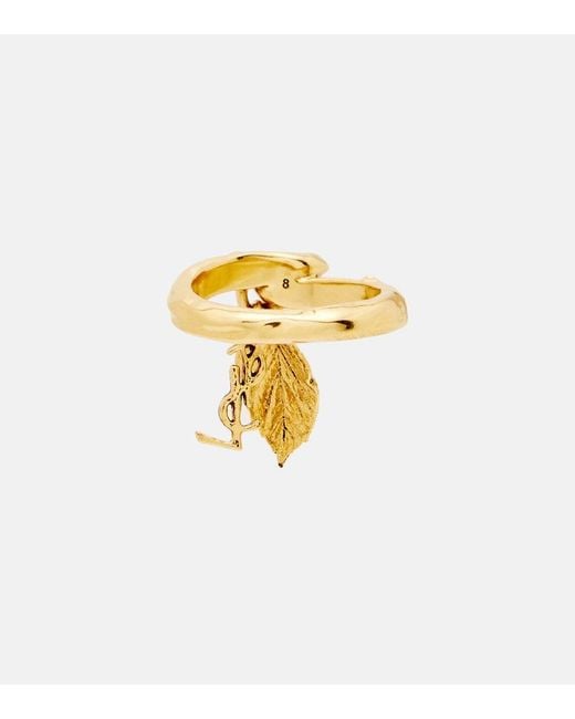 Saint Laurent Metallic Ring Cassandre