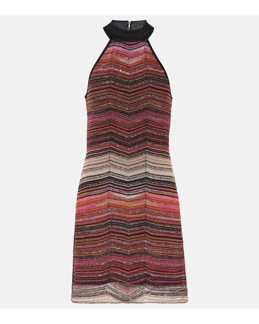 Missoni Red Zigzag Mini Dress