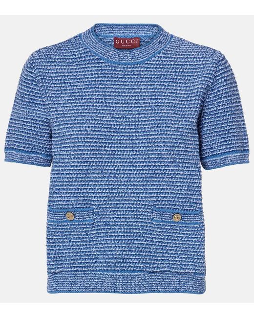 Gucci Blue Elegantes Damen-Shirt