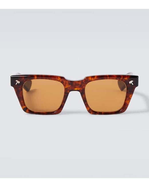 Jacques Marie Mage Brown Quentin Rectangular Sunglasses for men