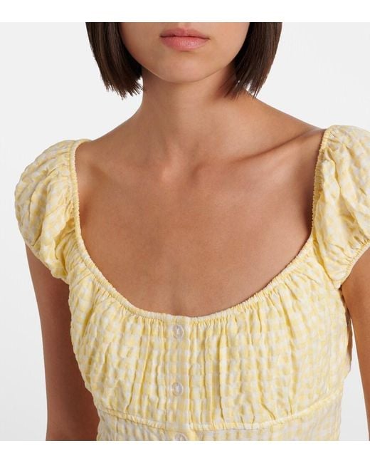 Montce Metallic Millie Gingham Top
